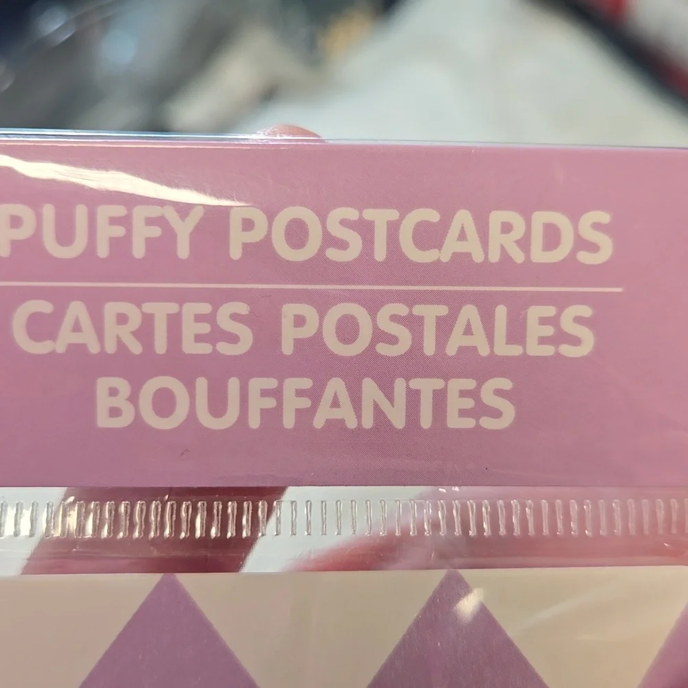 ☀️Glittery Ice Cream Puffy Postcards